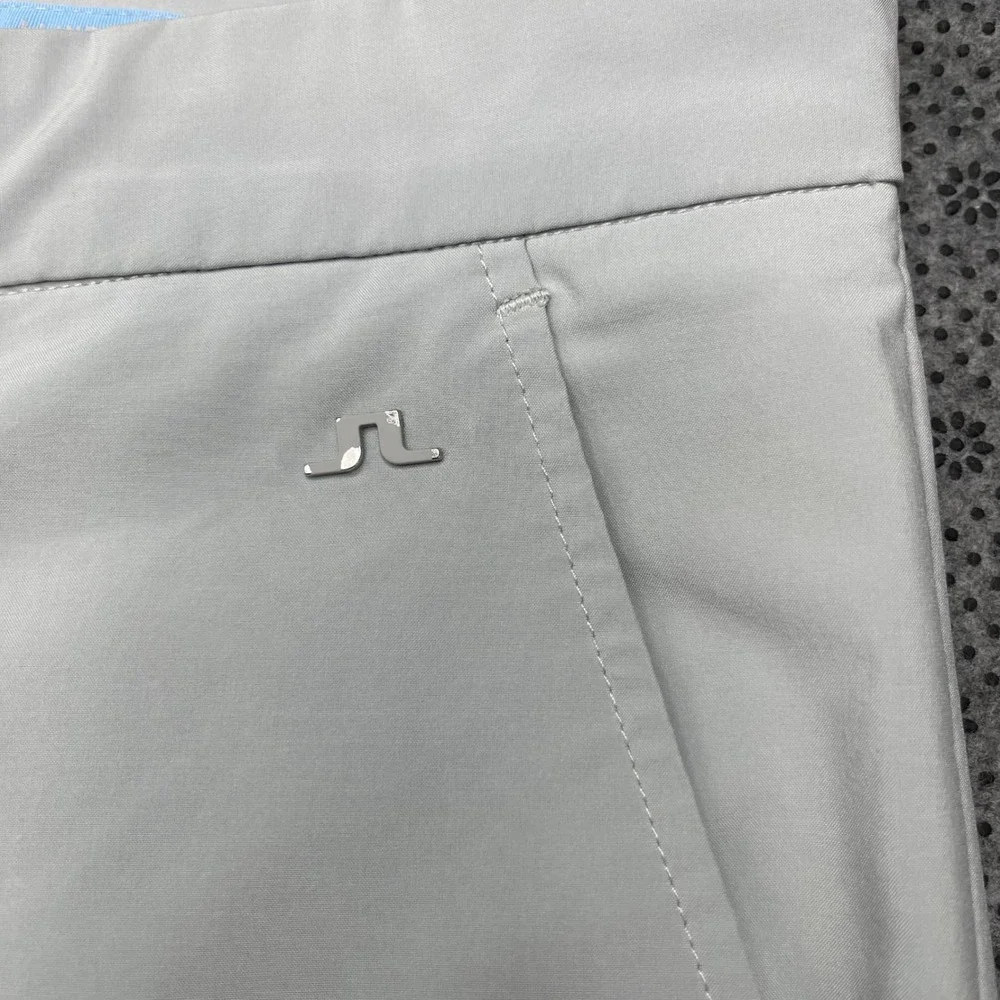 J.Lindeberg Mens Elliott Regular Fit Micro Stretch Golf Pants‎ Gray 38x32